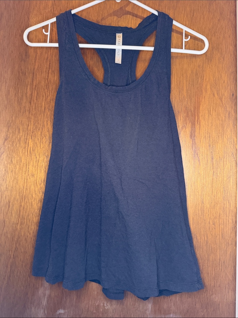 Fabletics Black Racerback Flared Tank